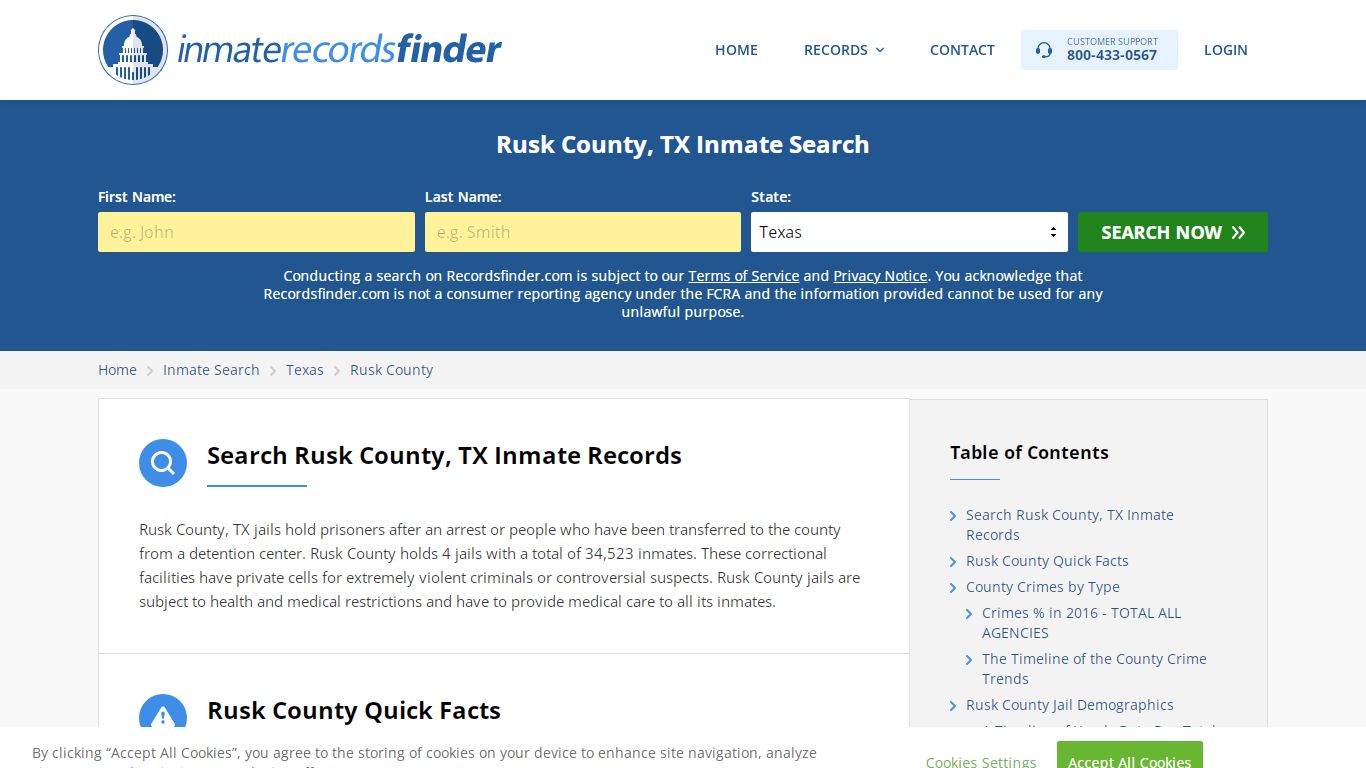Rusk County, TX Inmate Lookup & Jail Records Online
